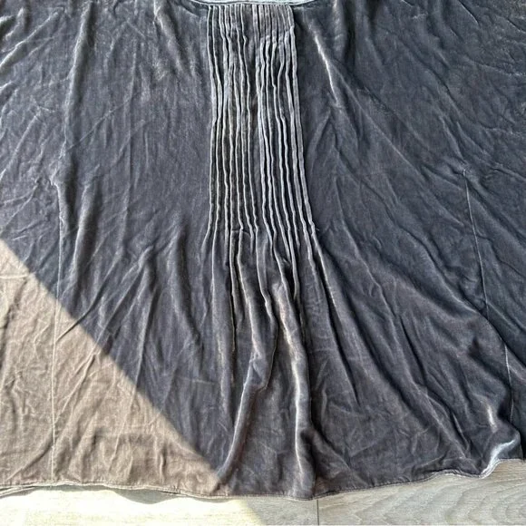 Calypso St  Barth Grey Batwing Sleeve Silk Blend Velvet Blouse - Picture 8 of 14